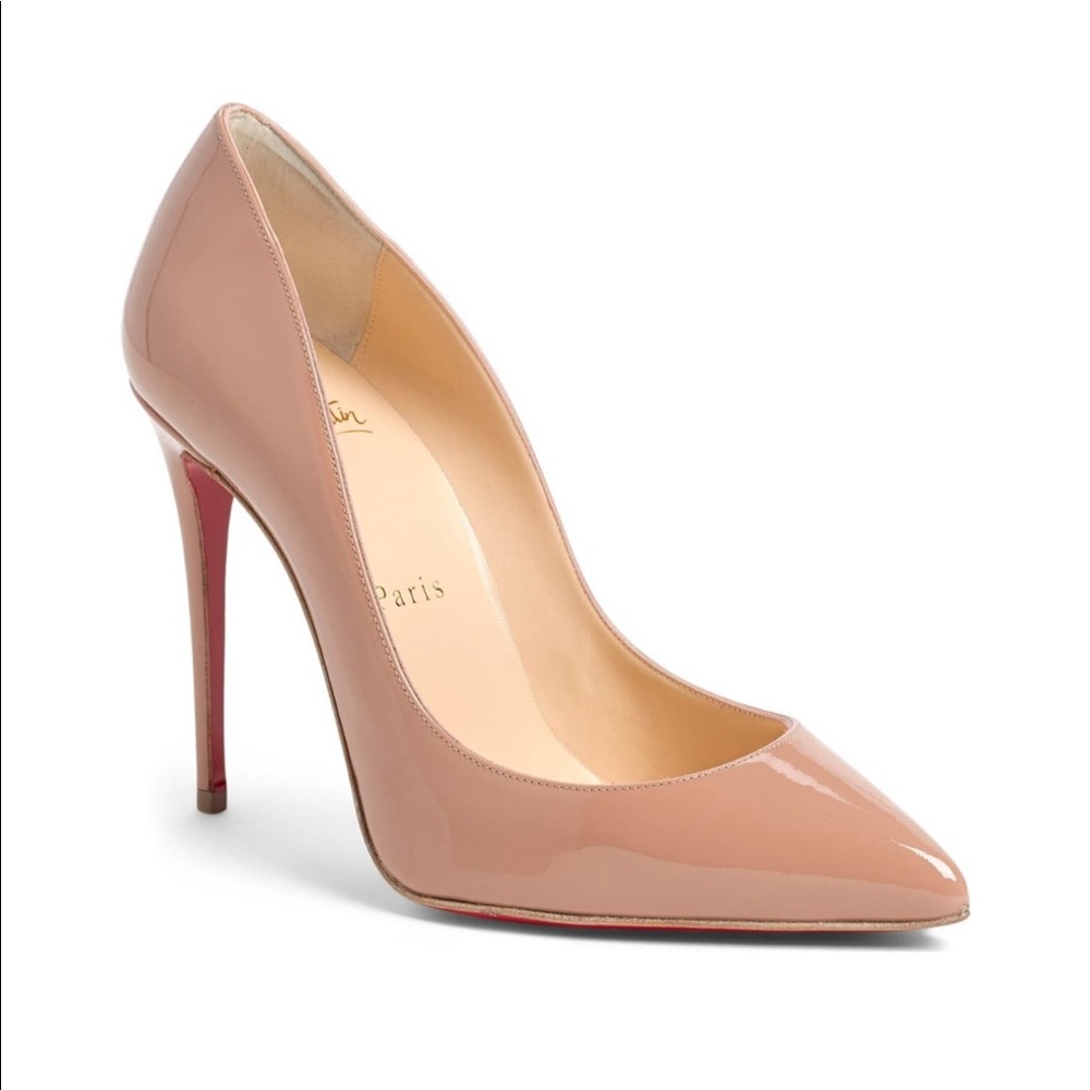 Christian Louboutin Nude Patent Leather Heels